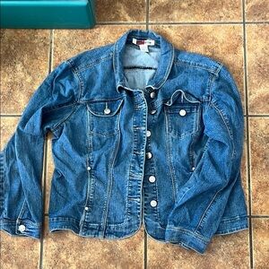 Live a Little Blue Denim Jacket Size XL